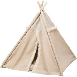 Trixie Boho Tipi Für Katzen 55 X 65 X 55 Cm - Beige 11 Trixie Boho Tipi Für Katzen 55 X 65 X 55 Cm - Beige -Deutschland Mieze Futter Verkaufs-Shop Boho tipi 55 x 65 x 55 cm beige TX38211 p
