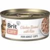 24 X 70 G Brit Katzennassfutter Mit Hühnerbrust Und Reis -Deutschland Mieze Futter Verkaufs-Shop Brit Care Cat Chicken Breast with Rice 70g 8595602545520 p