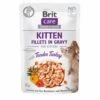 24 Stück X 85 G Brit Kätzchen Nassfutter Mit Putenfilet In Sauce 85 G -Deutschland Mieze Futter Verkaufs-Shop Brit Care Cat Kitten Fillets in Gravy w Tender Turkey 85g 8595602540532 p