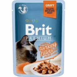 Brit Katzennassfutter Mit Putenfiletstücken In Sauce 24 Stück X 85 G