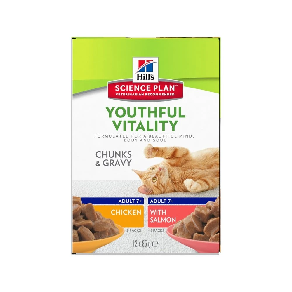 Hills Katzenfutter Ab 7 Jahren In Sauce Mit Huhn Und Lachs 12 X 85 G 5 Hills Katzenfutter Ab 7 Jahren In Sauce Mit Huhn Und Lachs 12 X 85 G – Bild 3