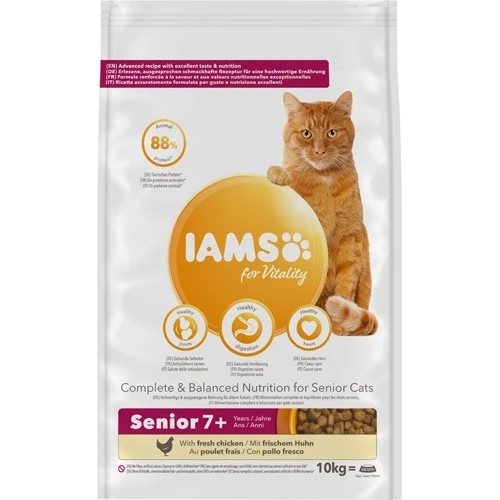 Iams Katzenfutter For Vitality Ältere Katzen Mit Frischem Huhn - Ab 7 Jahren 3 Iams Katzenfutter For Vitality Ältere Katzen Mit Frischem Huhn - Ab 7 Jahren