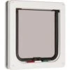 Petmate 4-fach Verschließbare Katzenklappe Nr. 15 - 19,2 X 20,0 Cm -Deutschland Mieze Futter Verkaufs-Shop Petmate 4 vejs Laasbar kattelem Hvid 035368003097 p