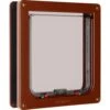 Petmate Katzentür Nr. 3 - 23,5 X 25,2 Cm -Deutschland Mieze Futter Verkaufs-Shop Petmate Large Kattelem Brun 035368202216 p