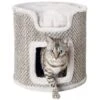 Trixie Ria Katzenturm 37 Cm - Hellgrau 1 Trixie Ria Katzenturm 37 Cm - Hellgrau -Deutschland Mieze Futter Verkaufs-Shop Ria Katte Taarn 37 cm lys graa p
