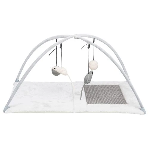 Trixie Kratzmatte Mit Spielzeug An Schnur 60 X 33 X 42 Cm Grau Und Hellgrau 3 Trixie Kratzmatte Mit Spielzeug An Schnur 60 X 33 X 42 Cm Grau Und Hellgrau
