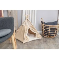 Trixie Boho Tipi Für Katzen 55 X 65 X 55 Cm - Beige 13 Trixie Boho Tipi Für Katzen 55 X 65 X 55 Cm - Beige -Deutschland Mieze Futter Verkaufs-Shop Trixie Boho tipi til katte 3 p