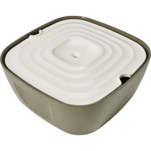 Savic Volcano Trinkbrunnen Warm Grau - Weiß 3 Savic Volcano Trinkbrunnen Warm Grau - Weiß